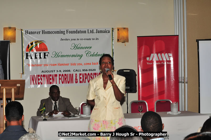 Investments & Business Forum 2008 & Expo - Brand Hanover - Featured Speaker: Mrs. Diana McIntyre-Pike, Country-Style Tourism Network - Hanover Jamaica Travel Guide - Lucea Jamaica Travel Guide is an Internet Travel - Tourism Resource Guide to the Parish of Hanover and Lucea area of Jamaica - http://www.hanoverjamaicatravelguide.com - http://.www.luceajamaicatravelguide.com